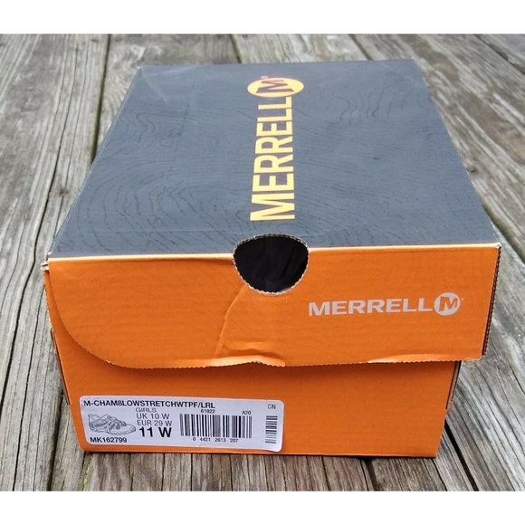 Merrell Girls Child Chameleon 8 Low Stretch WTRPF Bungee 11 W Big Kid Laurel - Picture 5 of 6